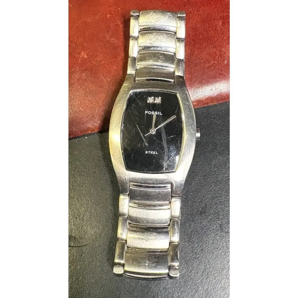 Unisex 30mm Silver Tone Fossil Steel Watch, FS2761, Arkitekt Model, WR 30M